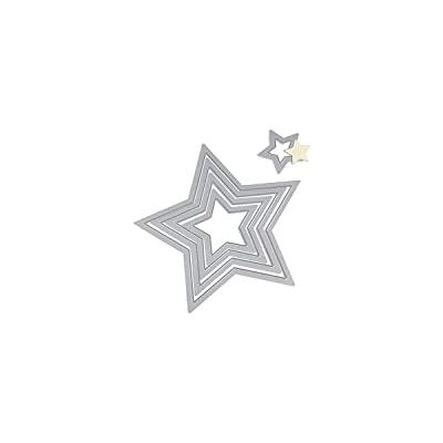 Sizzix Artemio 18657567 Big Shot Stars Framelits stanssjablonen voor machines, kunststof, meerkleurig, 16 x 1 x 25 cm Sizzix Artemio 18657567 Big Shot Stars Framelits stanssjablonen voor machines, kunststof, meerkleurig, 16 x 1 x 25 cm