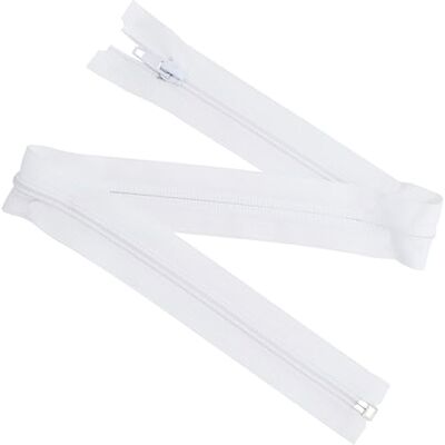 AERZETIX Set van 8 spiraalritssluitingen nr. 5 55 cm deelbaar met schuiver van nylon polyester metaal kleur wit naaien creaties DIY textiel AERZETIX Set van 8 spiraalritssluitingen nr. 5 55 cm deelbaar met schuiver van nylon polyester metaal kleur wit naaien creaties DIY textiel