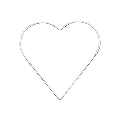 GLOREX 6 1294 401. Metalen frame in hartvorm om te knutselen ca. 20 cm, wit gecoat, ideaal voor dromenvangers, macramé, wanddecoratie en bloemenkunst GLOREX 6 1294 401. Metalen frame in hartvorm om te knutselen ca. 20 cm, wit gecoat, ideaal voor dromenvangers, macramé, wanddecoratie en bloemenkunst