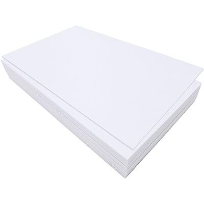 Jtnohx 32 vellen hard vilt om te knutselen, 17,78 x 28,7 cm, gekleurd stoffen vierkant om te knutselen (wit) Jtnohx 32 vellen hard vilt om te knutselen, 17,78 x 28,7 cm, gekleurd stoffen vierkant om te knutselen (wit)