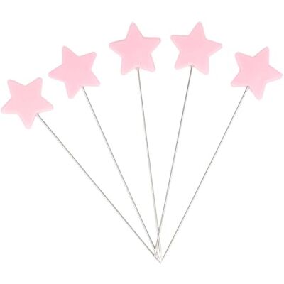 Bohin France Hoofdspelden van kunststof, vernikkeld, scherpe punt, voor naai- en breiprojecten, staal, roze, 42 x 0,55 mm, 100 stuks Bohin France Hoofdspelden van kunststof, vernikkeld, scherpe punt, voor naai- en breiprojecten, staal, roze, 42 x 0,55 mm, 100 stuks