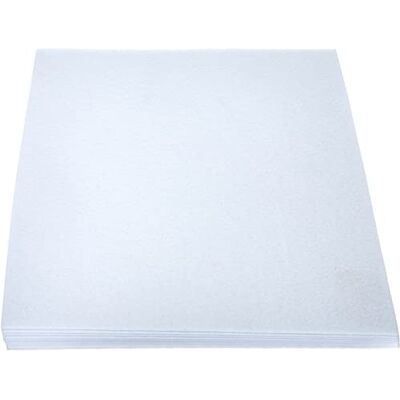 Artemio Set met 10 vellen vilt, 1 mm, andere, wit, 30, 5 x 0, 1 x 30, 5 cm Artemio Set met 10 vellen vilt, 1 mm, andere, wit, 30, 5 x 0, 1 x 30, 5 cm