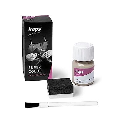 Kaps Super Color Kleurverf voor schoenen en tassen van leer en textiel, met spons en kwast, 70 kleuren, 140 ijs 25 ml - 0,85 fl. Oz. Kaps Super Color Kleurverf voor schoenen en tassen van leer en textiel, met spons en kwast, 70 kleuren, 140 ijs 25 ml - 0,85 fl. Oz.