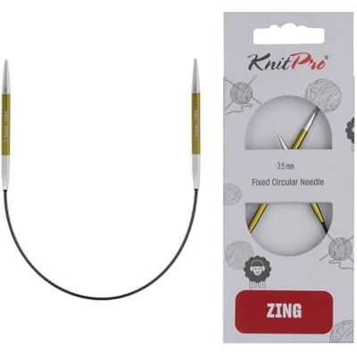 KnitPro Zing vaste breinaalden rondbreinaalden 22,5 cm x 3,5 mm KnitPro Zing vaste breinaalden rondbreinaalden 22,5 cm x 3,5 mm