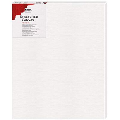 KREUL 594050 Stretch canvas, 40 x 50 cm, beginnerskwaliteit, ideaal voor acrylverf en gouache, 4-laags katoenen canvas KREUL 594050 Stretch canvas, 40 x 50 cm, beginnerskwaliteit, ideaal voor acrylverf en gouache, 4-laags katoenen canvas