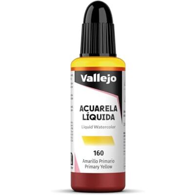 Vallejo Vloeibare aquarel, 32 ml, geel proces Vallejo Vloeibare aquarel, 32 ml, geel proces