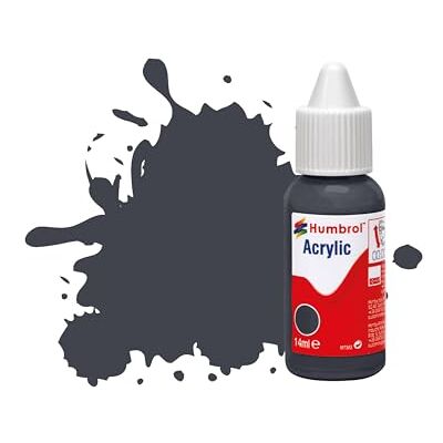 Humbrol Acrylverf model DB0032 nr. 32 donkergrijs mat (14 ml) Hobby Touch Up geschikt voor modellen, kunststof of glazen oppervlakken Humbrol Acrylverf model DB0032 nr. 32 donkergrijs mat (14 ml) Hobby Touch Up geschikt voor modellen, kunststof of glazen oppervlakken