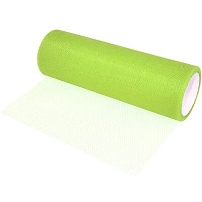 AERZETIX C55268 – rol tule net 15 cm x 9 m – kleur: lichtgroen – voor het naaien van kleding, handwerk, decoratie AERZETIX C55268 – rol tule net 15 cm x 9 m – kleur: lichtgroen – voor het naaien van kleding, handwerk, decoratie