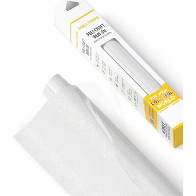 POLI-TAPE POLI-FLEX® PEARL GLITTER® Glitterfolie voor textiel, flexibele folie met glittereffect, om op te strijken, plotterfolie voor DIY T-shirts, regenboog, wit, 30,5 cm x 61 cm POLI-TAPE POLI-FLEX® PEARL GLITTER® Glitterfolie voor textiel, flexibele folie met glittereffect, om op te strijken, plotterfolie voor DIY T-shirts, regenboog, wit, 30,5 cm x 61 cm