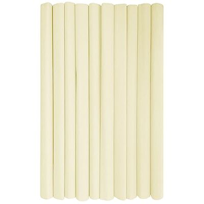 Interdruk 10 rollen crêpepapier voor kinderen, knutselen en decoreren Set van 10 spoelen (50 cm x 200 cm, 28 g/m²) 02 Creamy Interdruk 10 rollen crêpepapier voor kinderen, knutselen en decoreren Set van 10 spoelen (50 cm x 200 cm, 28 g/m²) 02 Creamy