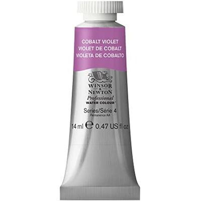 Winsor & Newton Professionele aquarelverf – Aquarelverf, hoge helderheid, lichtecht, archiefkwaliteit, tube van 14 ml, kleur kobaltpaars Winsor & Newton Professionele aquarelverf – Aquarelverf, hoge helderheid, lichtecht, archiefkwaliteit, tube van 14 ml, kleur kobaltpaars