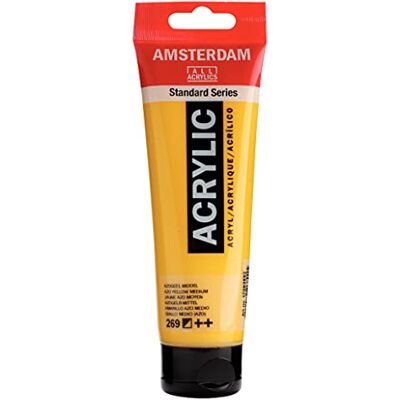 Amsterdam Acryl tube standaard serie 120 ml medium azogeel 269 Amsterdam Acryl tube standaard serie 120 ml medium azogeel 269
