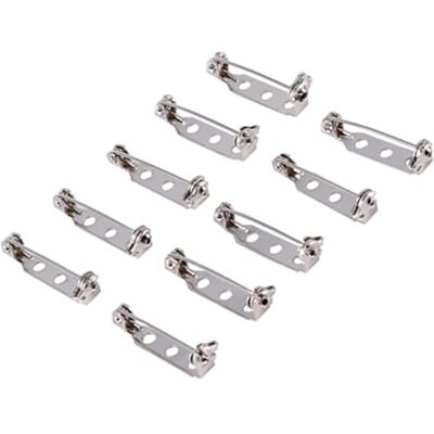 Estink Veiligheidsstangen, 50 stuks badgespeld veiligheidsspeld met gaten voor sieraden en handwerk (25 mm) Estink Veiligheidsstangen, 50 stuks badgespeld veiligheidsspeld met gaten voor sieraden en handwerk (25 mm)