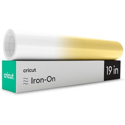 Cricut Warmteoverdracht vinylrol, UV-geactiveerd, wit <-> blauw, 30,5 cm x 48 cm, voor alle snijmachines Cricut Warmteoverdracht vinylrol, UV-geactiveerd, wit <-> blauw, 30,5 cm x 48 cm, voor alle snijmachines