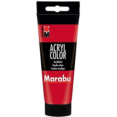 Marabu Crèmige acrylverf op waterbasis, sneldrogend, lichtecht, waterbestendig, gebruik met kwast en spons op canvas, papier en hout, 100 ml Marabu Crèmige acrylverf op waterbasis, sneldrogend, lichtecht, waterbestendig, gebruik met kwast en spons op canvas, papier en hout, 100 ml
