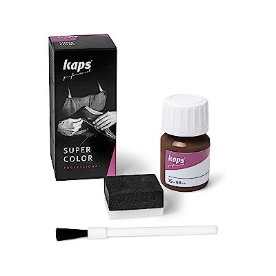 Kaps Verf voor schoenen en leren tassen en textiel, met spons en kwast, Super Color, 70 kleuren (175 Hert) 25ml - 0.85 fl. Oz. Kaps Verf voor schoenen en leren tassen en textiel, met spons en kwast, Super Color, 70 kleuren (175 Hert) 25ml - 0.85 fl. Oz.
