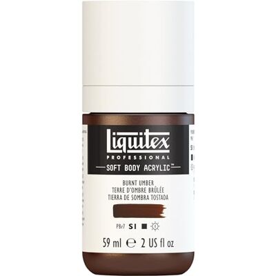 Liquitex Professional Acryl Soft Body 59 ml Aarde Ombre Brulée Row Liquitex Professional Acryl Soft Body 59 ml Aarde Ombre Brulée Row