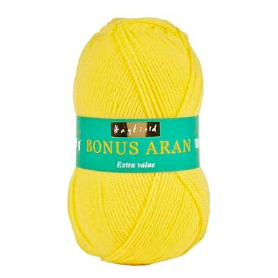 Sirdar Hayfield Bonus Aran 0819 Levendige citroen 100 g Sirdar Hayfield Bonus Aran 0819 Levendige citroen 100 g