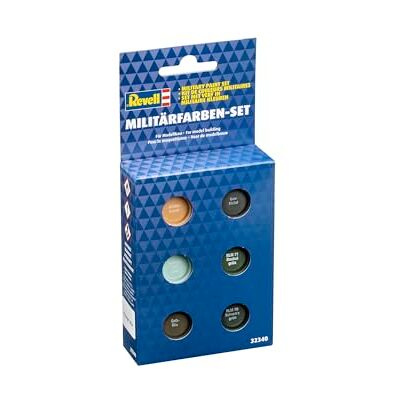 Revell 32340 – accessoires voor modelbouw – set militaire kleuren, 14 ml (6 stuks) Revell 32340 – accessoires voor modelbouw – set militaire kleuren, 14 ml (6 stuks)