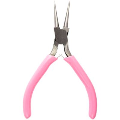 Ideen mit Herz Mini chromen dubbele veer ronde tang Tang voor draadbewerking, sieraden maken, doe-het-zelf, handwerk Ideen mit Herz Mini chromen dubbele veer ronde tang Tang voor draadbewerking, sieraden maken, doe-het-zelf, handwerk