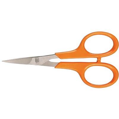Fiskars Borduurschaar, gebogen, totale lengte 10 cm, voor rechts- en linkshandigen, roestvrijstalen messen/kunststof handgrepen, 1005144 Fiskars Borduurschaar, gebogen, totale lengte 10 cm, voor rechts- en linkshandigen, roestvrijstalen messen/kunststof handgrepen, 1005144