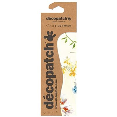 décopatch C851C – zak met 3 gelijke vellen bedrukt papier, modernisatie, DIY en creatieve vrije tijd, 30 x 40 cm décopatch C851C – zak met 3 gelijke vellen bedrukt papier, modernisatie, DIY en creatieve vrije tijd, 30 x 40 cm
