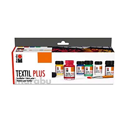 Marabu Textielverf kit (6 flessen van 15 ml) Marabu Textielverf kit (6 flessen van 15 ml)
