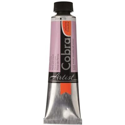 Cobra Artist olieverf, tube met water mengbaar, 40 ml, persenroze 330, ondoorzichtig, hoge pigmentatie, oplosmiddelvrij, hoge lichtechtheid Cobra Artist olieverf, tube met water mengbaar, 40 ml, persenroze 330, ondoorzichtig, hoge pigmentatie, oplosmiddelvrij, hoge lichtechtheid