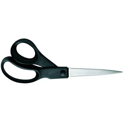 Fiskars Universele schaar, lengte: 21 cm, staal/kunststof, essentieel, zwart, 1023817 Fiskars Universele schaar, lengte: 21 cm, staal/kunststof, essentieel, zwart, 1023817