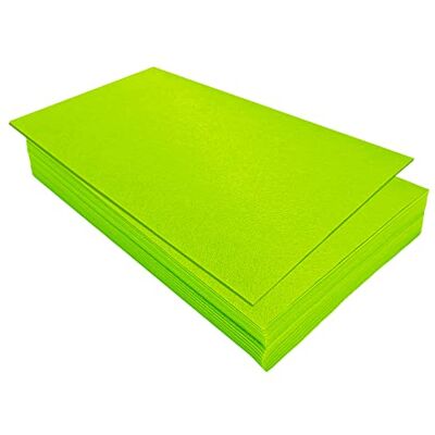 Jtnohx 32 stuks viltvellen om te knutselen, 17,8 x 28,7 cm, vierkante gekleurde stof om te knutselen (limoengroen) Jtnohx 32 stuks viltvellen om te knutselen, 17,8 x 28,7 cm, vierkante gekleurde stof om te knutselen (limoengroen)