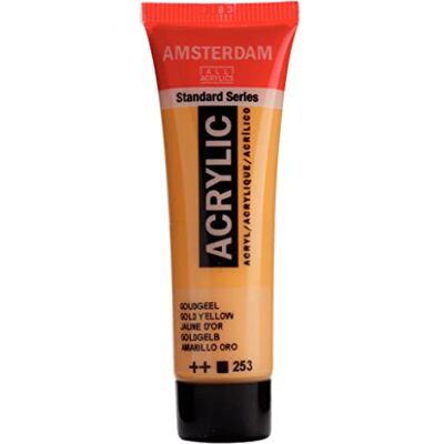 Amsterdam Hakhoogte: Standaard: Acryl Paint: 20 ml: Goud Geel Amsterdam Hakhoogte: Standaard: Acryl Paint: 20 ml: Goud Geel