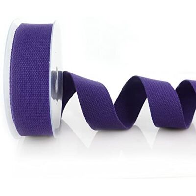 Trimz Katoenen riem, paars, 30 mm Trimz Katoenen riem, paars, 30 mm