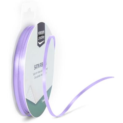 Creative Satijnen dubbele lint, lavendel, 3 mm, set van 10 stuks Creative Satijnen dubbele lint, lavendel, 3 mm, set van 10 stuks