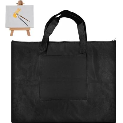 FORYNXHWIN Canvas draagtas voor tekenbord, waterdicht, A2-formaat, voor verfpalet, penselen, potloden FORYNXHWIN Canvas draagtas voor tekenbord, waterdicht, A2-formaat, voor verfpalet, penselen, potloden