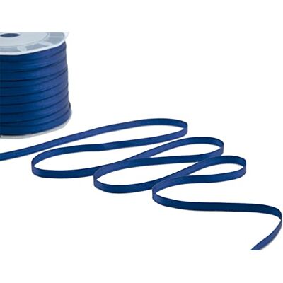 Furlanis Dubbelzijdig satijnen lint, Italiaanse stof marineblauw, 6 mm x 25 m Furlanis Dubbelzijdig satijnen lint, Italiaanse stof marineblauw, 6 mm x 25 m