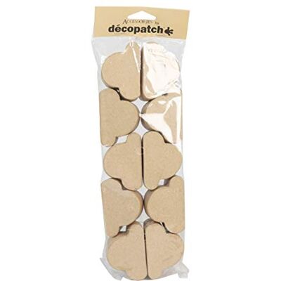 décopatch EV023C – 10 doosjes van bruin papiermaché, 6 x 6 x 3 cm, wolkdozen décopatch EV023C – 10 doosjes van bruin papiermaché, 6 x 6 x 3 cm, wolkdozen