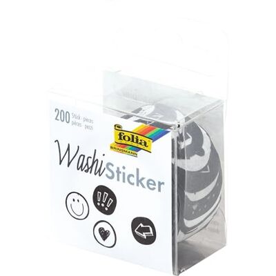 Folia Washi Doodle Rijstpapier, voorgesneden, meerkleurig, One size, 200 vellen Folia Washi Doodle Rijstpapier, voorgesneden, meerkleurig, One size, 200 vellen