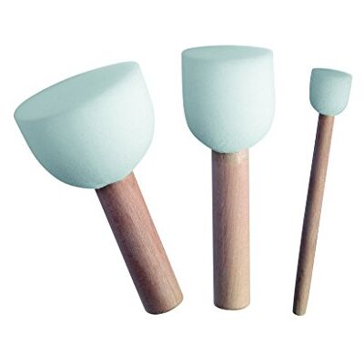 Marabu Sjabloon voor borstel, hout, wit, 3 stuks Marabu Sjabloon voor borstel, hout, wit, 3 stuks