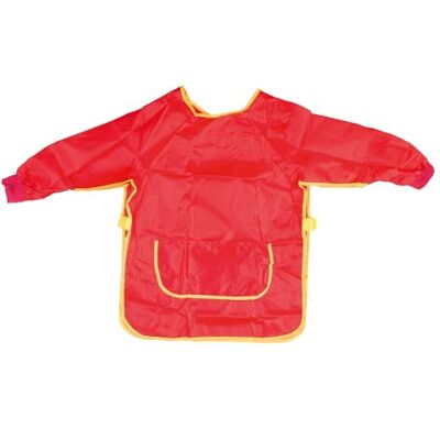 Idena 611188 Knutselschort voor kinderen van 9 tot 10 jaar met lange mouwen en klittenbandsluiting, in rood, ideaal om te schilderen, knutselen, koken en modderen Idena 611188 Knutselschort voor kinderen van 9 tot 10 jaar met lange mouwen en klittenbandsluiting, in rood, ideaal om te schilderen, knutselen, koken en modderen