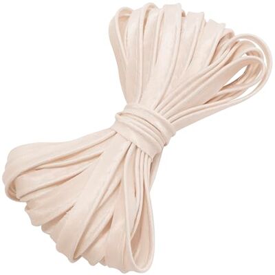 AERZETIX Biezen lint 10 meter x 10 mm van polyester materiaal ivoorkleurig naaien op maat gemaakte kleding decoratieve creaties textielafwerking voor biaiszomen AERZETIX Biezen lint 10 meter x 10 mm van polyester materiaal ivoorkleurig naaien op maat gemaakte kleding decoratieve creaties textielafwerking voor biaiszomen