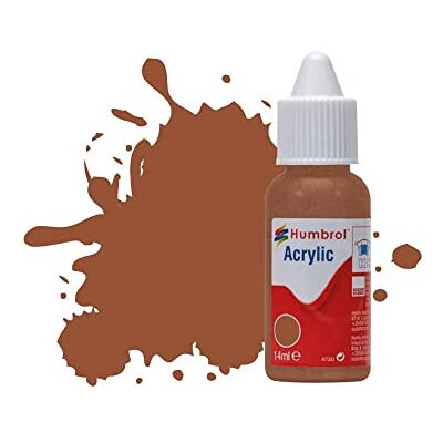 Humbrol DB0070 Acrylverf nr. 70, 14 ml, baksteenrood mat Humbrol DB0070 Acrylverf nr. 70, 14 ml, baksteenrood mat