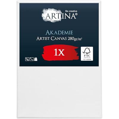 Artina Canvas schilderij 50 x 70 cm schilderij spieraam van hout FSC© wit schilderij 100% katoen 280 g/m² stabiel schilderdoek Akademie Artina Canvas schilderij 50 x 70 cm schilderij spieraam van hout FSC© wit schilderij 100% katoen 280 g/m² stabiel schilderdoek Akademie