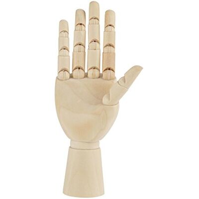 Smandy Houten hand model, flexibele houten beweegbare vrouwen mannequin hand kunstenaar model scharnierend houten sculptuur voor tekenen tekening schilderij kunstwerk kantoor decoratie (7 inch rechte hand) Smandy Houten hand model, flexibele houten beweegbare vrouwen mannequin hand kunstenaar model scharnierend houten sculptuur voor tekenen tekening schilderij kunstwerk kantoor decoratie (7 inch rechte hand)