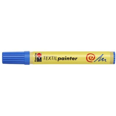 Marabu Marker textiel verf 2-4 mm azuurblauw Marabu Marker textiel verf 2-4 mm azuurblauw