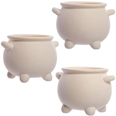 Baker Ross FX178 Set van 3 keramische heksenketels, knutselset voor kinderen, decoratie en knutselen, munt Baker Ross FX178 Set van 3 keramische heksenketels, knutselset voor kinderen, decoratie en knutselen, munt