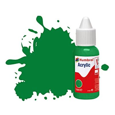 Humbrol DB0002 acrylverf nr. 2 smaragdgroen glanzend 14 ml Humbrol DB0002 acrylverf nr. 2 smaragdgroen glanzend 14 ml