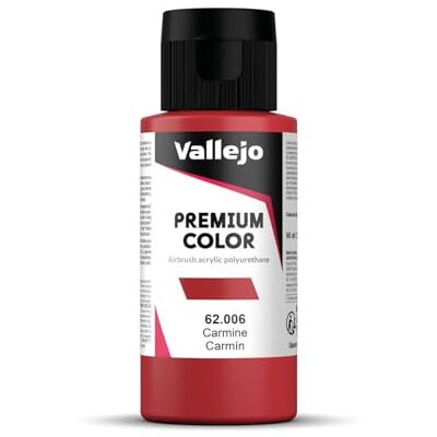 Vallejo Premium RC acrylverf voor modelbouw/airbrush, 60 ml, 62006 karmijn Vallejo Premium RC acrylverf voor modelbouw/airbrush, 60 ml, 62006 karmijn