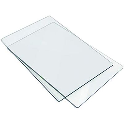 Sizzix 655093 Standaard Snijplanken, 1 Paar, Kunststof, 22,5 x 15,5 x 0,3 cm, Doorzichtig Sizzix 655093 Standaard Snijplanken, 1 Paar, Kunststof, 22,5 x 15,5 x 0,3 cm, Doorzichtig