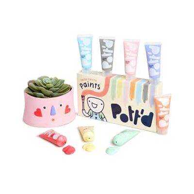 Pott'd Premium Acryl Pottery Paints for Adults, schilderset, schilderset voor aardewerk met luchtgedroogde klei Pott'd Premium Acryl Pottery Paints for Adults, schilderset, schilderset voor aardewerk met luchtgedroogde klei