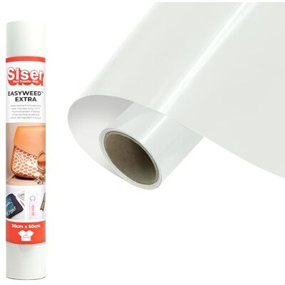 SISER ® EasyWeed® Extra wit, 30 x 0,5 m, thermotransfer-vinyl voor het personaliseren van nylon, leer, behandelde stoffen SISER ® EasyWeed® Extra wit, 30 x 0,5 m, thermotransfer-vinyl voor het personaliseren van nylon, leer, behandelde stoffen